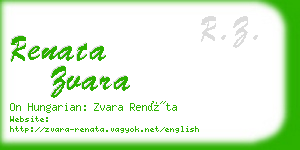 renata zvara business card